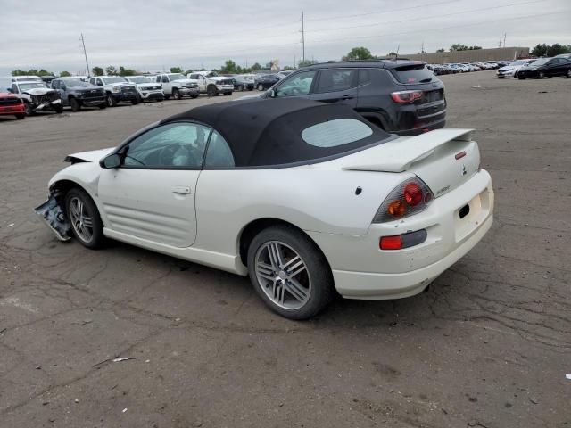 4A3AE75H23E077602 - 2003 MITSUBISHI ECLIPSE SPYDER GTS WHITE photo 2