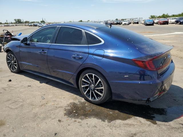 5NPEH4J20MH085551 - 2021 HYUNDAI SONATA LIMITED BLUE photo 2