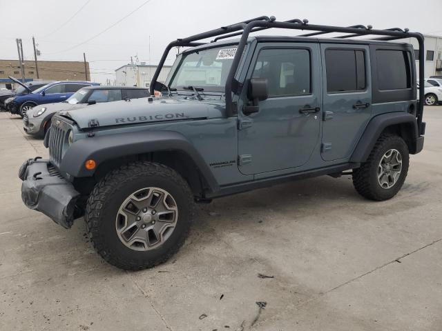 1C4BJWFG6FL552431 - 2015 JEEP WRANGLER RUBICON GRAY photo 1