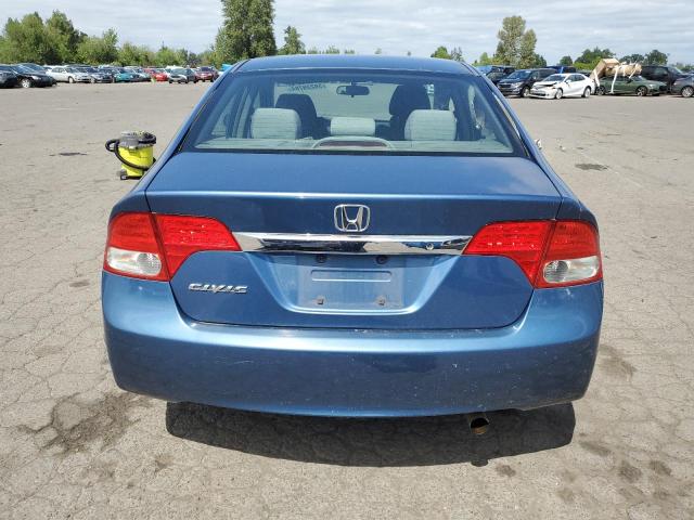 19XFA16529E010730 - 2009 HONDA CIVIC LX BLUE photo 6