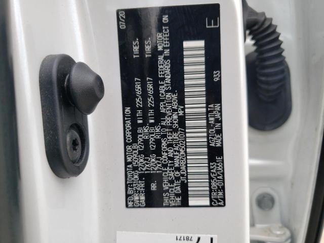 JTJDARBZ0M5021077 - 2021 LEXUS NX 300 BASE Biały zdjęcie 13