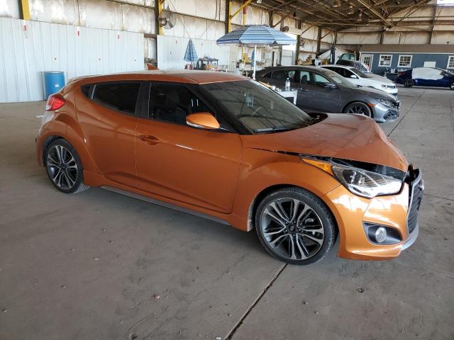 KMHTC6AEXGU275004 - 2016 HYUNDAI VELOSTER TURBO ORANGE photo 4