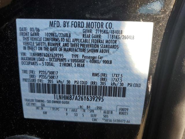 1LNHM87A26Y639295 - 2006 LINCOLN LS 黑色 照片 12