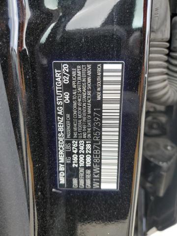 W1KWF8EB7LR573971 - 2020 MERCEDES-BENZ C 300 4MATIC BLACK photo 12
