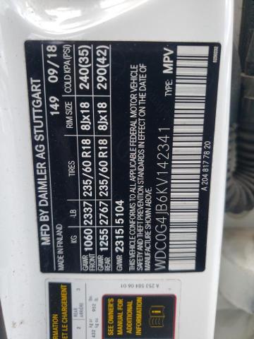 WDC0G4JB6KV142341 - 2019 MERCEDES-BENZ GLC 300 WHITE photo 14