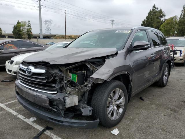 5TDJKRFH1FS153525 - 2015 TOYOTA HIGHLANDER XLE Գրաֆիտ լուսանկար 1