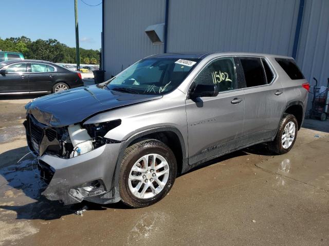 1GNERFKW3KJ131847 - 2019 CHEVROLET TRAVERSE LS GRAY photo 1