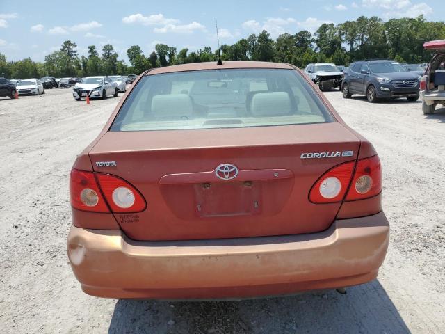 1NXBR32E76Z730512 - 2006 TOYOTA COROLLA CE ORANGE photo 6