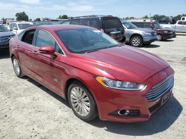 3FA6P0SU6ER242147 - 2014 FORD FUSION TITANIUM PHEV RED photo 4