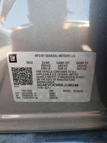 5GAEVCKW6KJ146248 - 2019 BUICK ENCLAVE AVENIR 棕色 照片 13