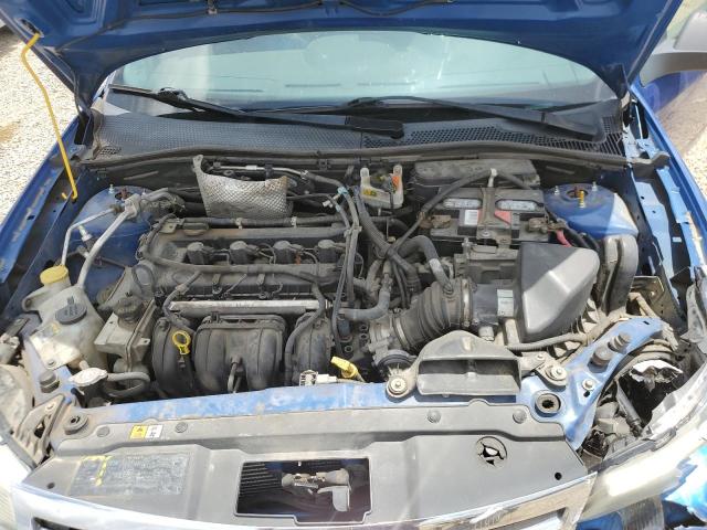 1FAHP3FN4AW186245 - 2010 FORD FOCUS SE BLUE photo 11