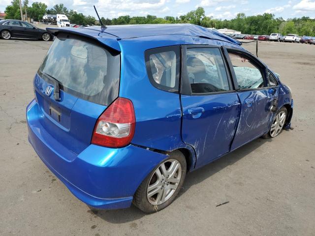 JHMGD38667S007500 - 2007 HONDA FIT S 蓝色 照片 3