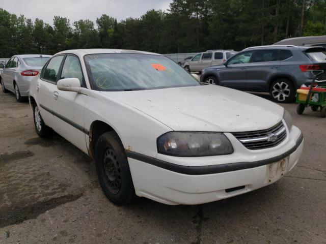 2G1WF52E839361087 - 2001 CHEVROLET IMPALA WHITE photo 1