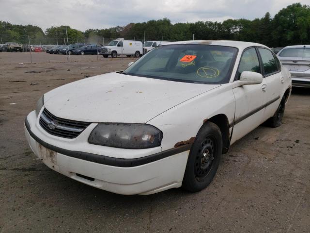 2G1WF52E839361087 - 2001 CHEVROLET IMPALA WHITE photo 2