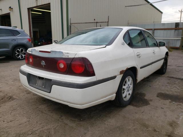 2G1WF52E839361087 - 2001 CHEVROLET IMPALA WHITE photo 4