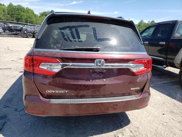 5FNRL6H80JB010249 - 2018 HONDA ODYSSEY TOURING MAROON photo 6