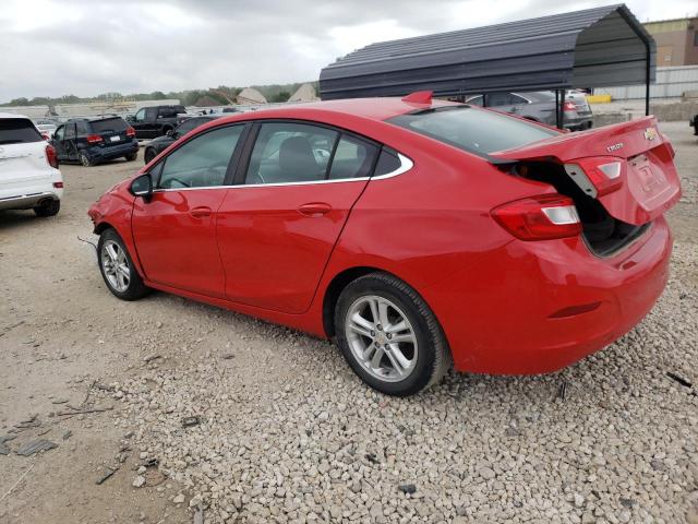 1G1BE5SM8H7162963 - 2017 CHEVROLET CRUZE LT RED photo 2