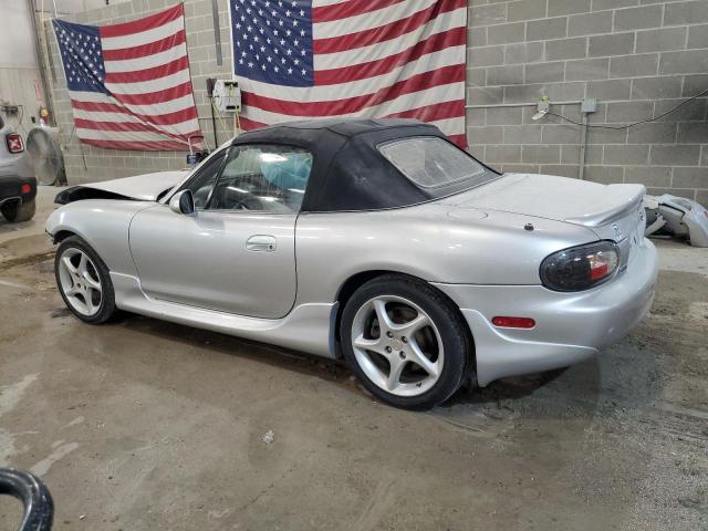 JM1NB353830309451 - 2003 MAZDA MX-5 MIATA BASE GRAY photo 2