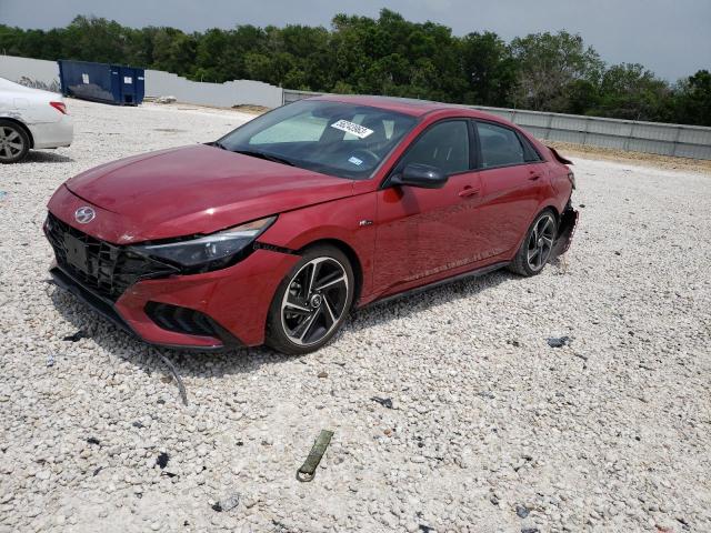 KMHLR4AF8MU138618 - 2021 HYUNDAI ELANTRA N LINE RED photo 1