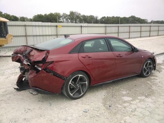 KMHLR4AF8MU138618 - 2021 HYUNDAI ELANTRA N LINE RED photo 4