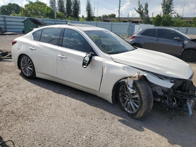 JN1EV7BP7MM707480 - 2021 INFINITI Q50 LUXE WHITE photo 4