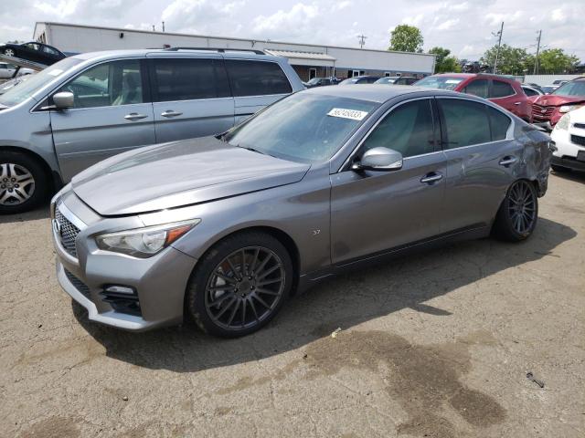 JN1BV7AR2EM702629 - 2014 INFINITI Q50 BASE GRAY photo 1