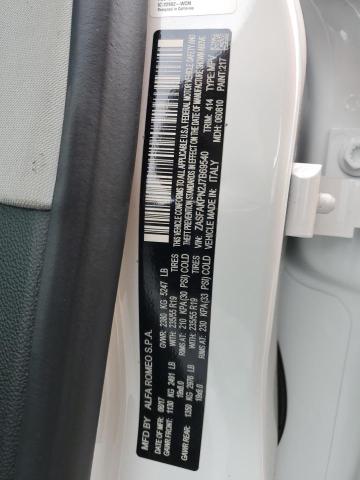 ZASFAKPN2J7B69540 - 2018 ALFA ROMEO STELVIO SPORT Weiß Foto 13
