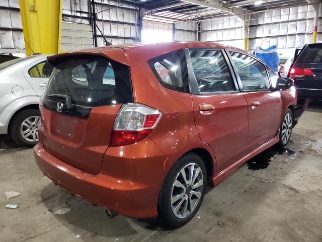 JHMGE8H53CC009128 - 2012 HONDA FIT SPORT ORANGE photo 3