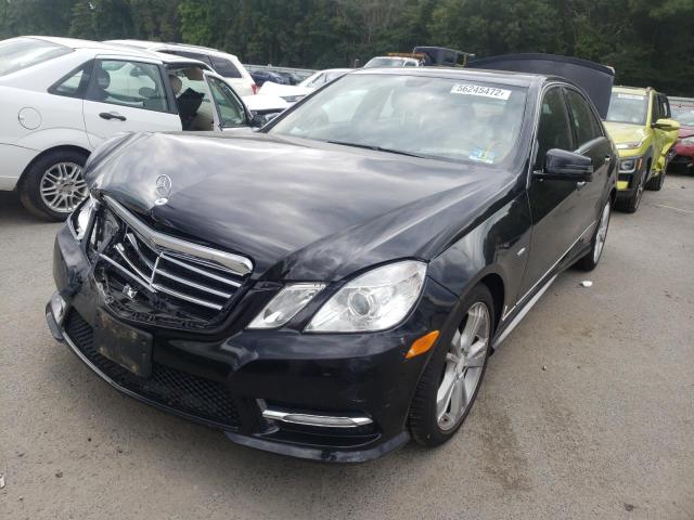 WDDHF8JB4CA555313 - 2012 MERCEDES-BENZ E 350 4MATIC BLACK photo 2