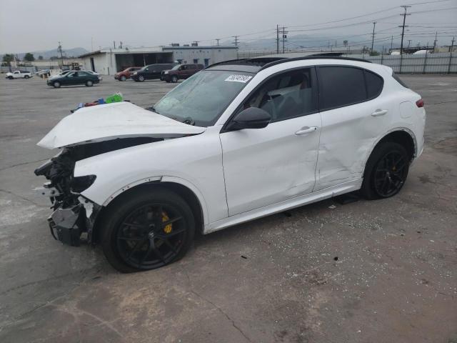 ZASPAKBN5M7D10455 - 2021 ALFA ROMEO STELVIO TI WHITE photo 1