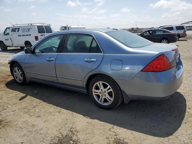 1HGCM56777A039242 - 2007 HONDA ACCORD EX BLUE photo 2