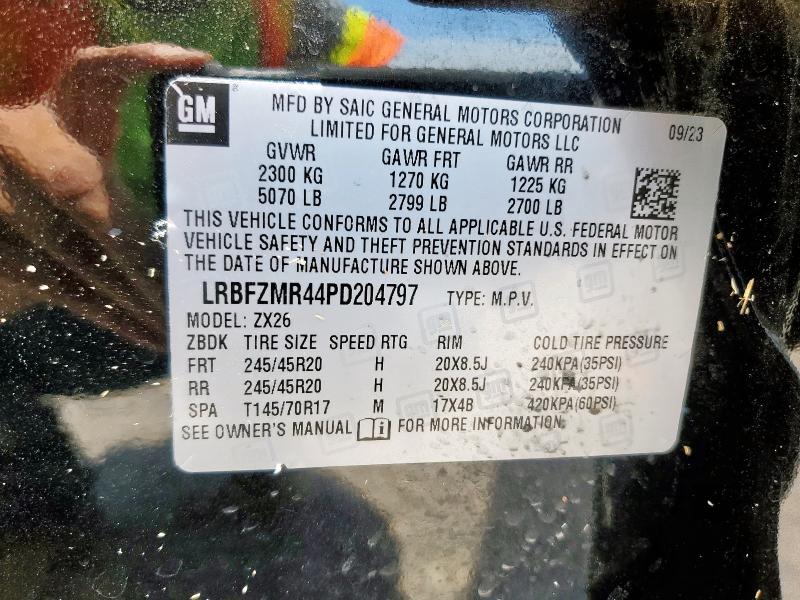 LRBFZMR44PD204797 - 2023 BUICK ENVISION PREFERRED BLACK photo 13