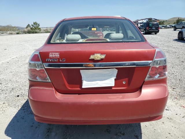 KL1TD56657B076247 - 2007 CHEVROLET AVEO BASE Qırmızı foto 6