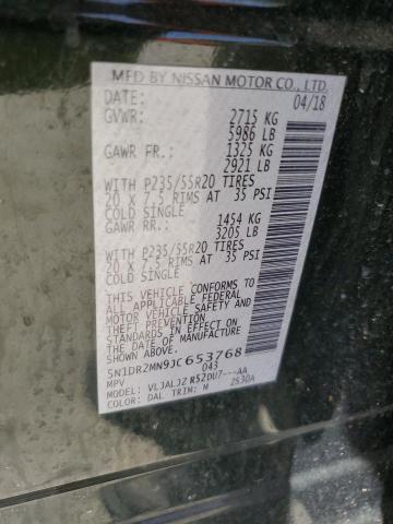 5N1DR2MN9JC653768 - 2018 NISSAN PATHFINDER S Grün Foto 14