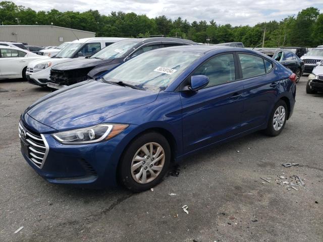 5NPD74LF7HH102365 - 2017 HYUNDAI ELANTRA SE BLUE photo 1