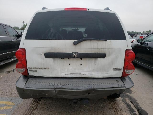 1D8HB68258F134440 - 2008 DODGE DURANGO ADVENTURER WHITE photo 6