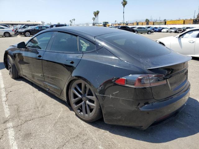 5YJSA1E62NF471696 - 2022 TESLA MODEL S BLACK photo 2