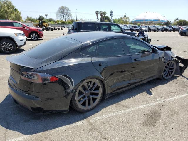 5YJSA1E62NF471696 - 2022 TESLA MODEL S BLACK photo 3
