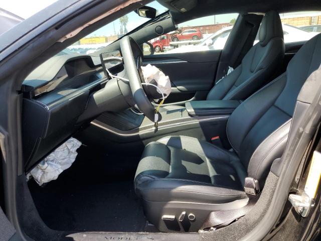 5YJSA1E62NF471696 - 2022 TESLA MODEL S BLACK photo 7