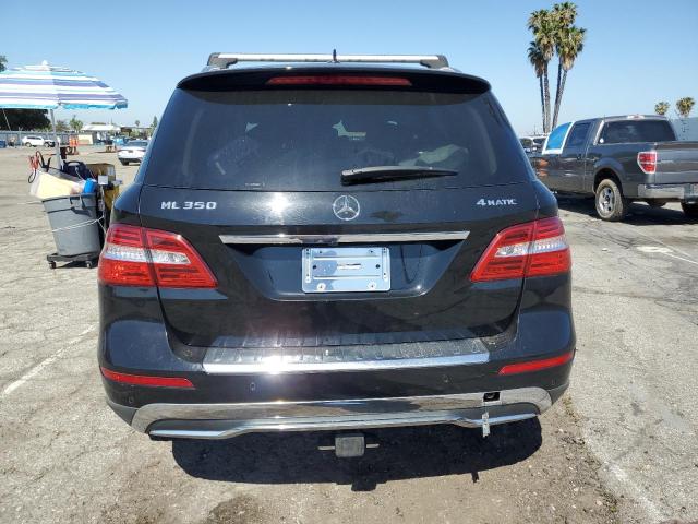 4JGDA5HB2EA422947 - 2014 MERCEDES-BENZ ML 350 4MATIC BLACK photo 6