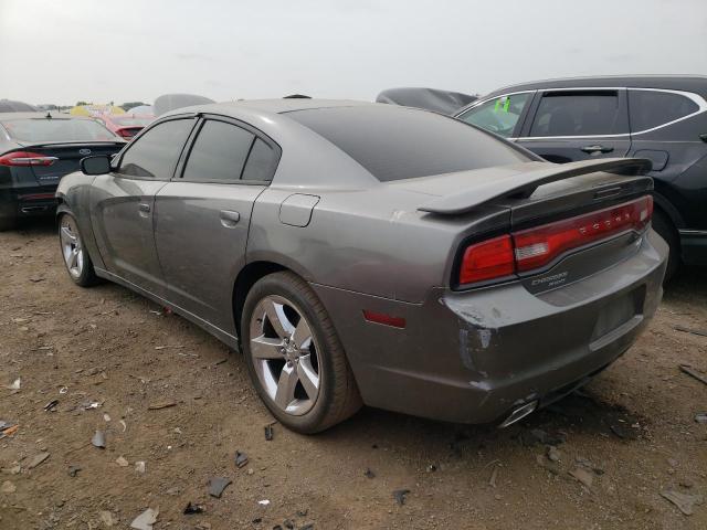 2B3CL3CG3BH607413 - 2011 DODGE CHARGER GRAY photo 2