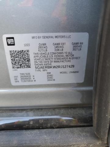 5GAERBKW2RJ127429 - 2024 BUICK ENCLAVE ESSENCE 银色 照片 13