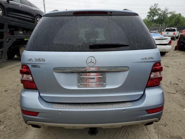 4JGBB8GB0BA732727 - 2011 MERCEDES-BENZ ML 350 4MATIC BLUE photo 6