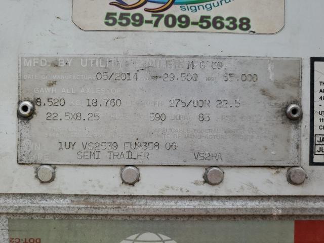 1UYVS2539FU235806 - 2015 UTILITY TRAILER WHITE photo 10