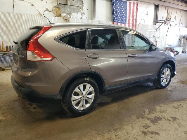 5J6RM4H7XDL016855 - 2013 HONDA CR-V EXL GRAY photo 3