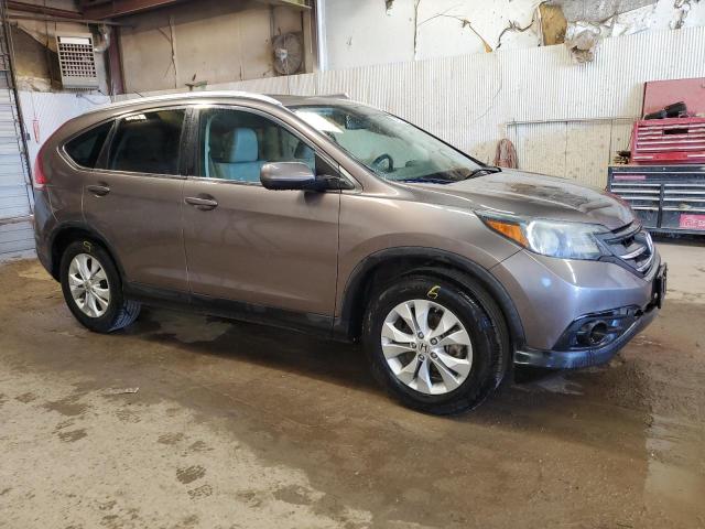 5J6RM4H7XDL016855 - 2013 HONDA CR-V EXL GRAY photo 4