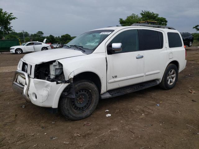 5N1AA08D08N629695 - 2008 NISSAN ARMADA SE WHITE photo 1