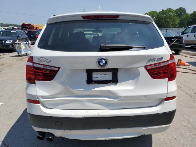 5UXWX9C57D0A19850 - 2013 BMW X3 XDRIVE28I WHITE photo 6