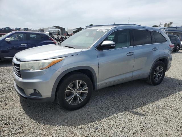 5TDKKRFH0GS158222 - 2016 TOYOTA HIGHLANDER XLE SILVER photo 1
