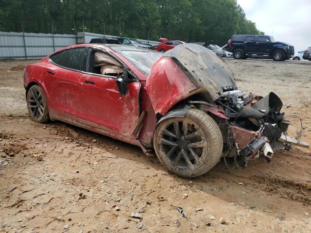 5YJSA1E51NF470790 - 2022 TESLA MODEL S 红色 照片 4